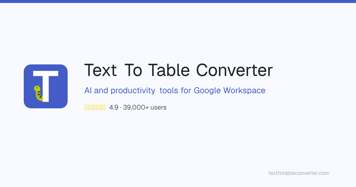 Merge Google Docs™ Tabs into One Document | Text To Table Converter